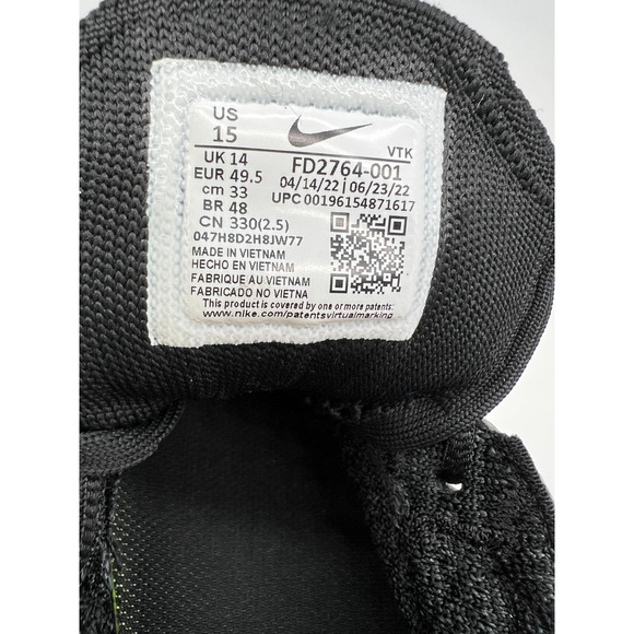 Nike Air Max Flyknit Racer Triple Black Shoes FD2764-001 Men's Size 15 - Picture 3 of 12